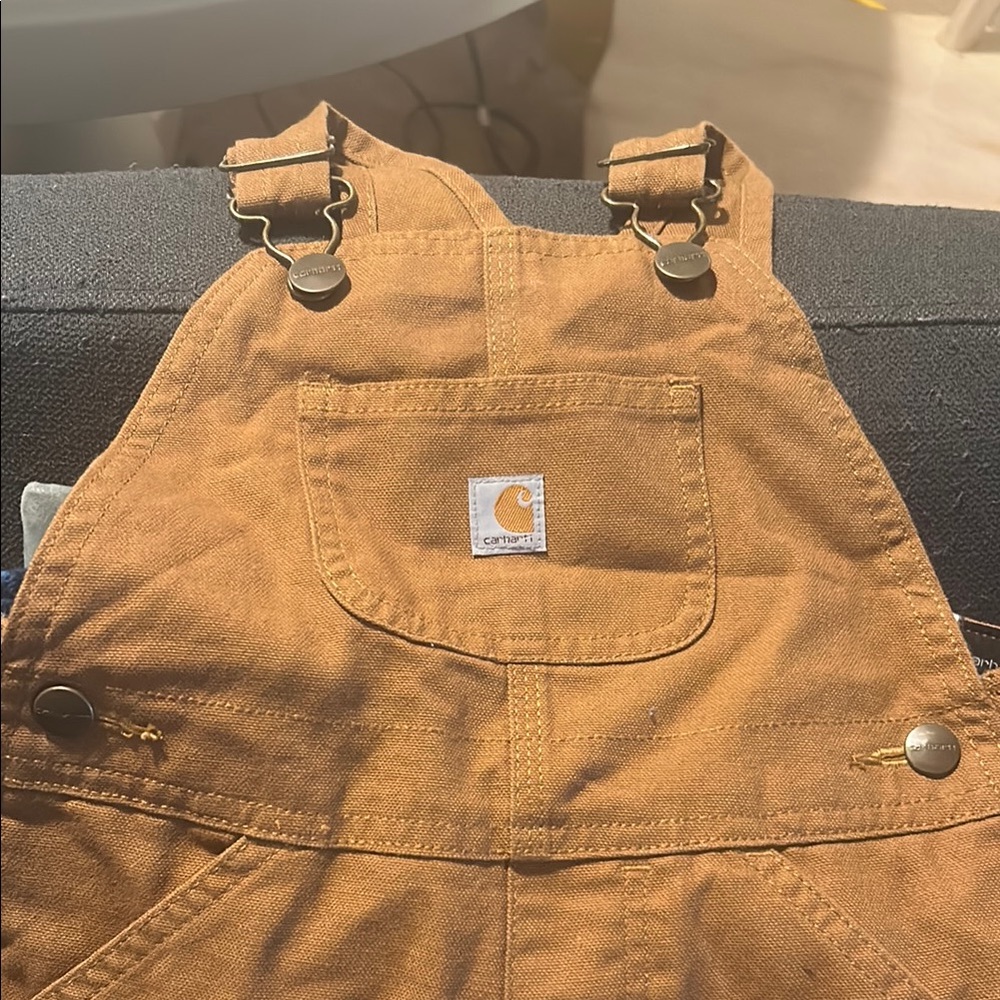Carhartt Tan Bib Overalls